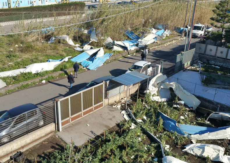 Tromba d'aria a Rovigliano