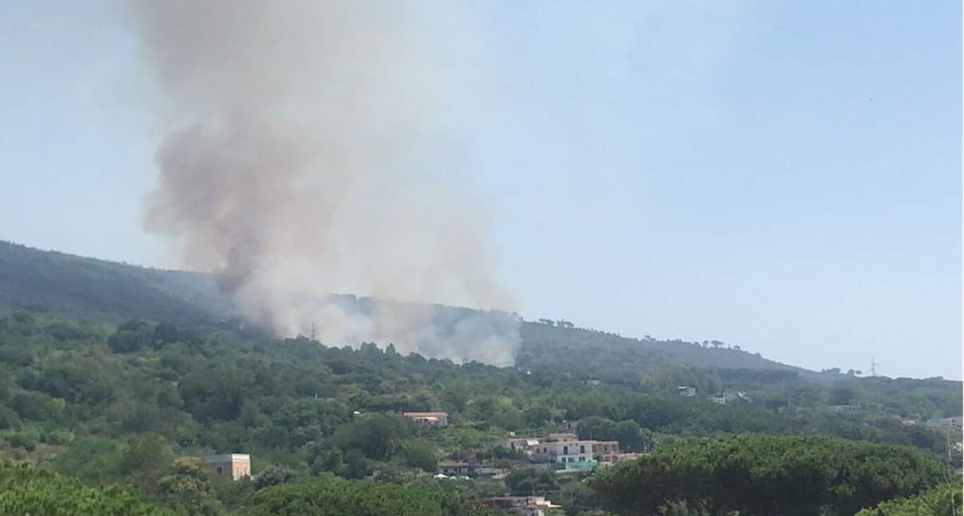 Paura sul Vesuvio, vasto incendio tra Torre del Greco e Trecase
