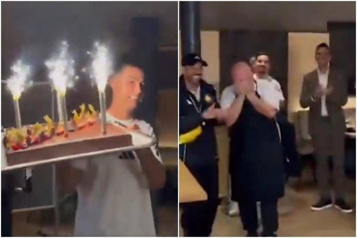 Sorpresa Ronaldo, prepara una torta per... il cuoco dell'Al Nassr