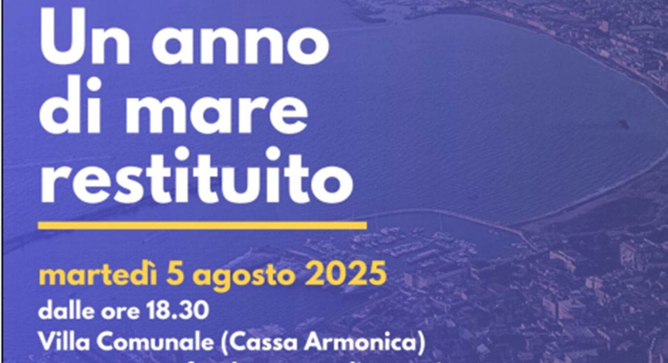 Castellammare celebra un anno di mare restituito: il 5 agosto festa in Villa Comunale