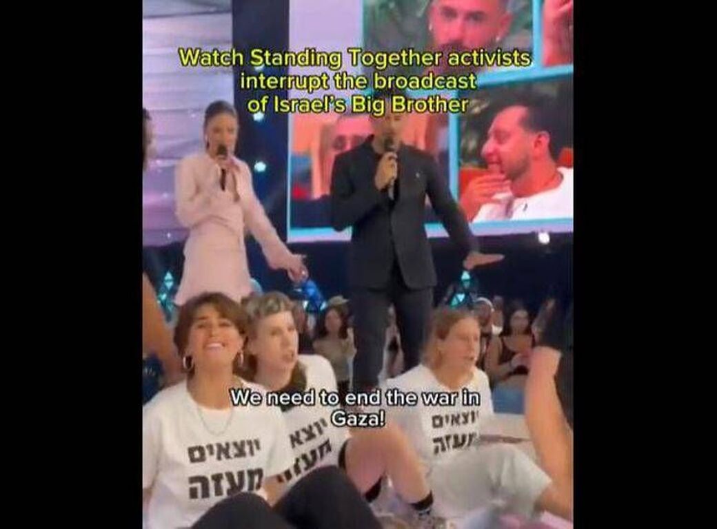 Israele, attivisti contro la guerra interrompono il Grande Fratello in diretta tv