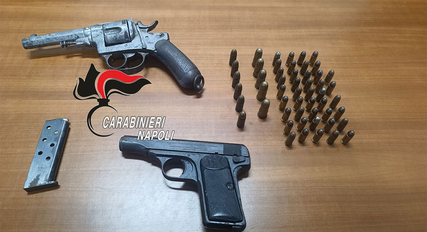 Armi da guerra e maltrattamenti: doppio intervento dei Carabinieri nell'area stabiese