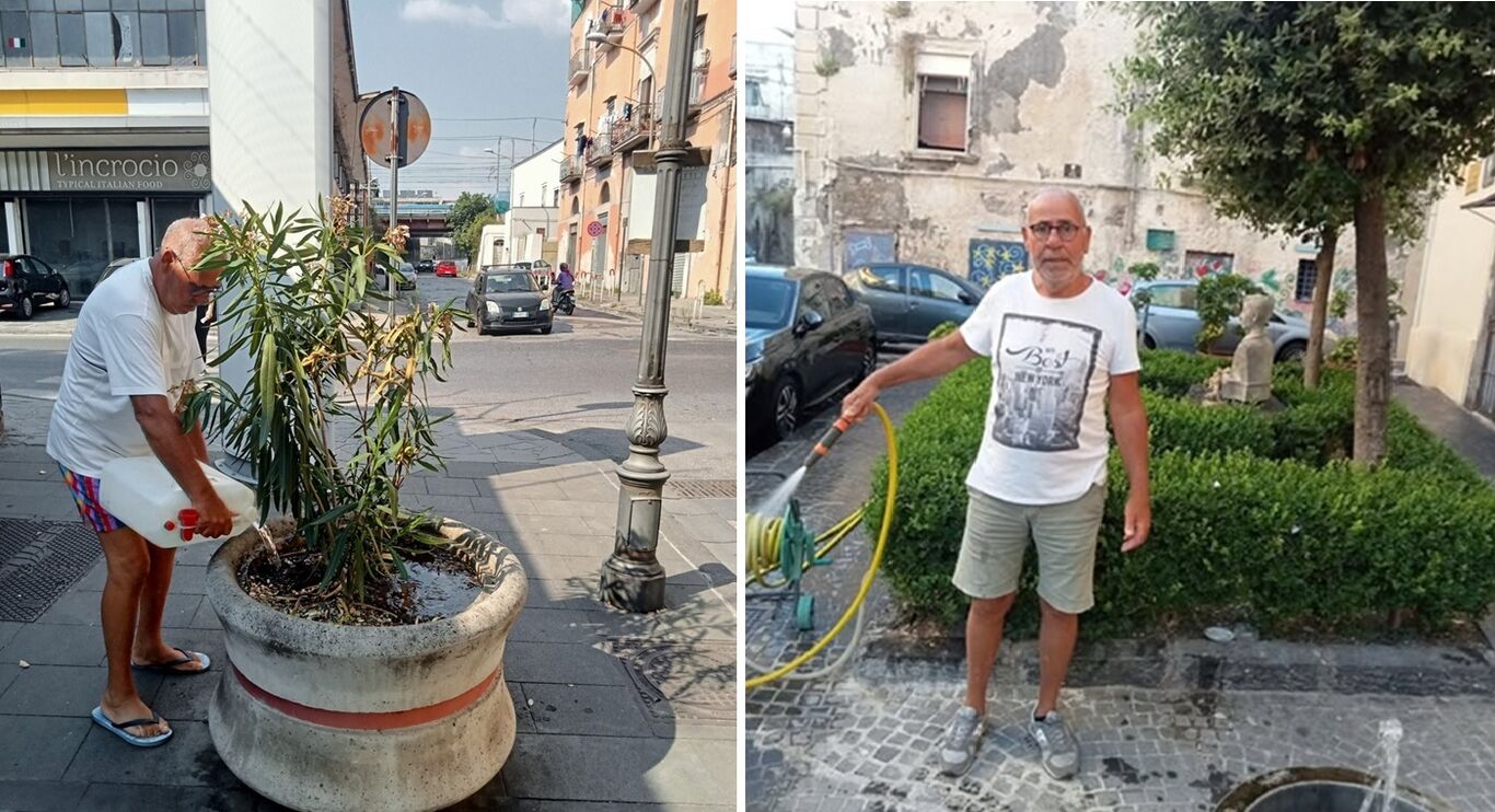 Torre Annunziata - Angrisano: il giardiniere in pensione che non smette di amare la sua città