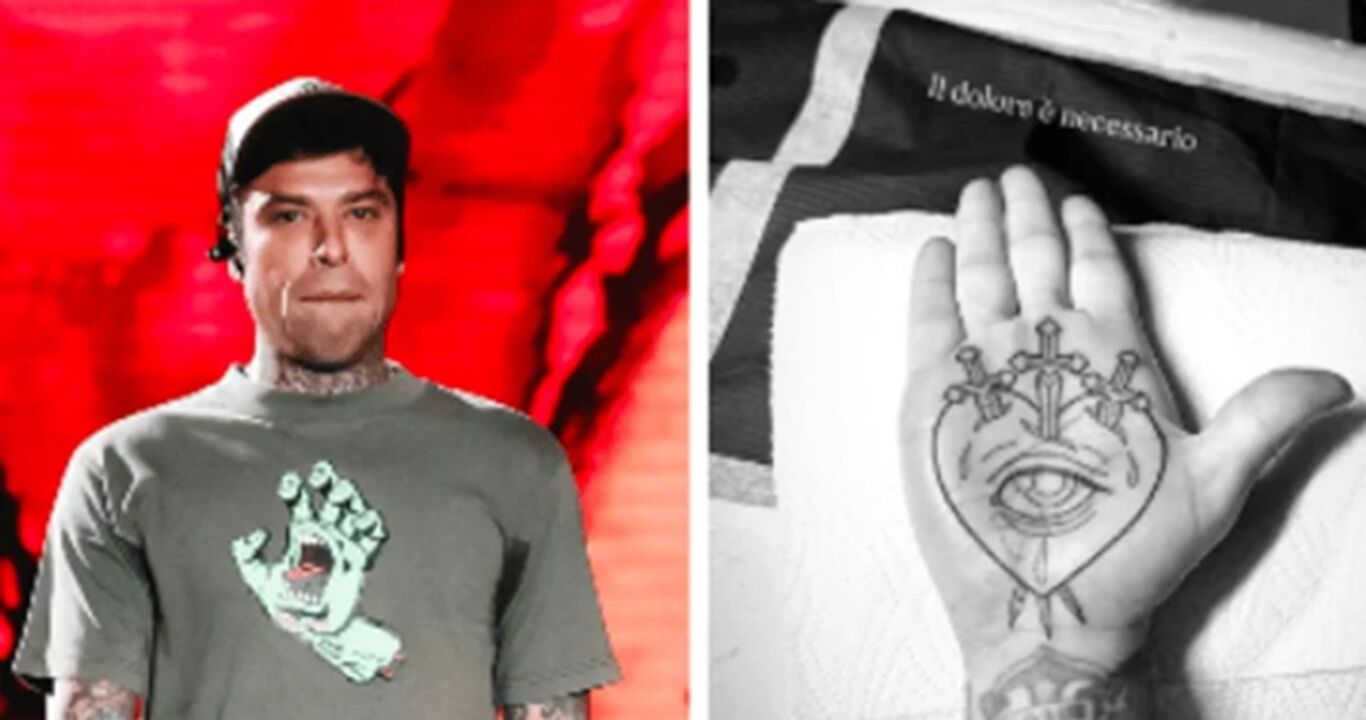 Fedez svela il significato del nuovo tatuaggio: "Il dolore è necessario"