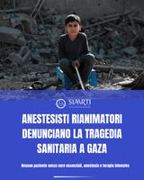Mo, appello anestesisti per Gaza: "Corridoi umanitari, rispetto delle convenzioni internazionali e accesso alle cure essenziali"