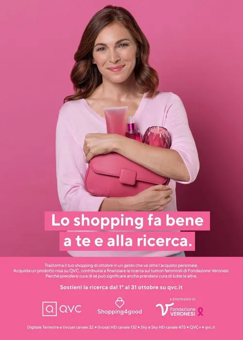 Al via Shopping4good, QVC Italia rinnova l'impegno per ricerca sui tumori femminili
