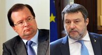 Salvini: "Saluto ad ambasciatore russo? Preferisco stretta di mano a sguardo rabbioso". Opposizioni all'attacco