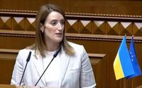 Ucraina, l'annuncio di Metsola: "Parlamento europeo aprirà sede permanente a Kiev"