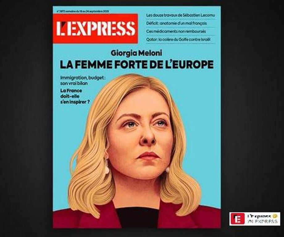 Giorgia Meloni sulla copertina del settimanale L'Express: "La donna forte d'Europa"