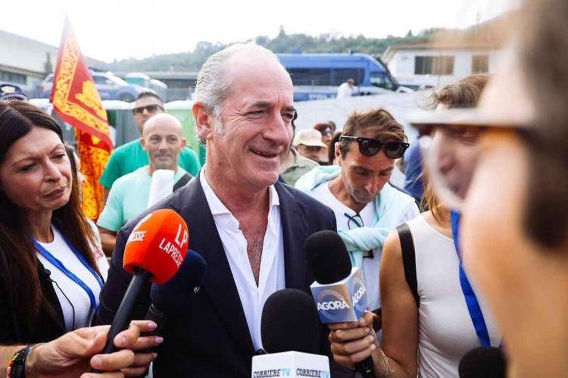 Zaia a Pontida: "A questo governo chiediamo Autonomia vera, che non fa male al Sud"