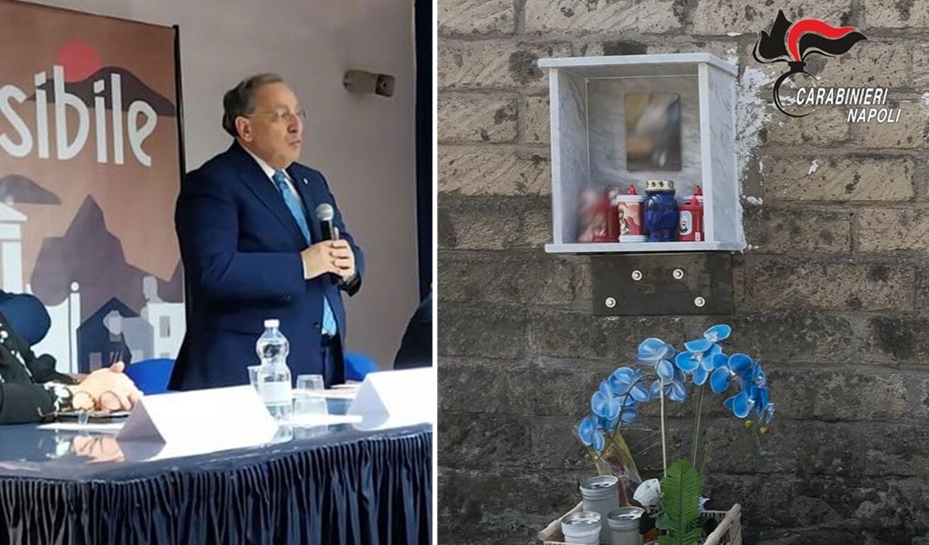 Gragnano - Rimosso altarino abusivo per pregiudicato. Il Prefetto: “Mai spazio all'esaltazione criminale”