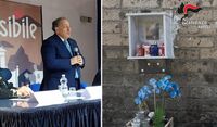 Gragnano - Rimosso altarino abusivo per pregiudicato. Il Prefetto: “Mai spazio all'esaltazione criminale”