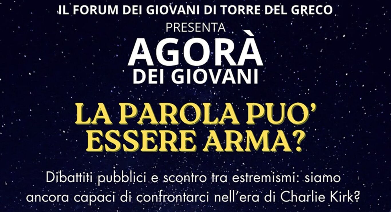 Torre del Greco - L'Agorà dei Giovani si interroga: “La parola può essere arma?”