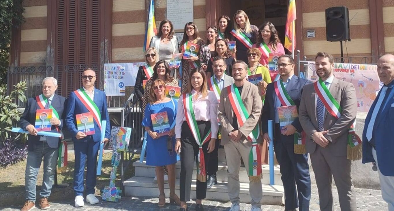 Torre Annunziata alla cerimonia di apertura della “Staffetta sui Diritti”: il 31 ottobre l'arrivo in città