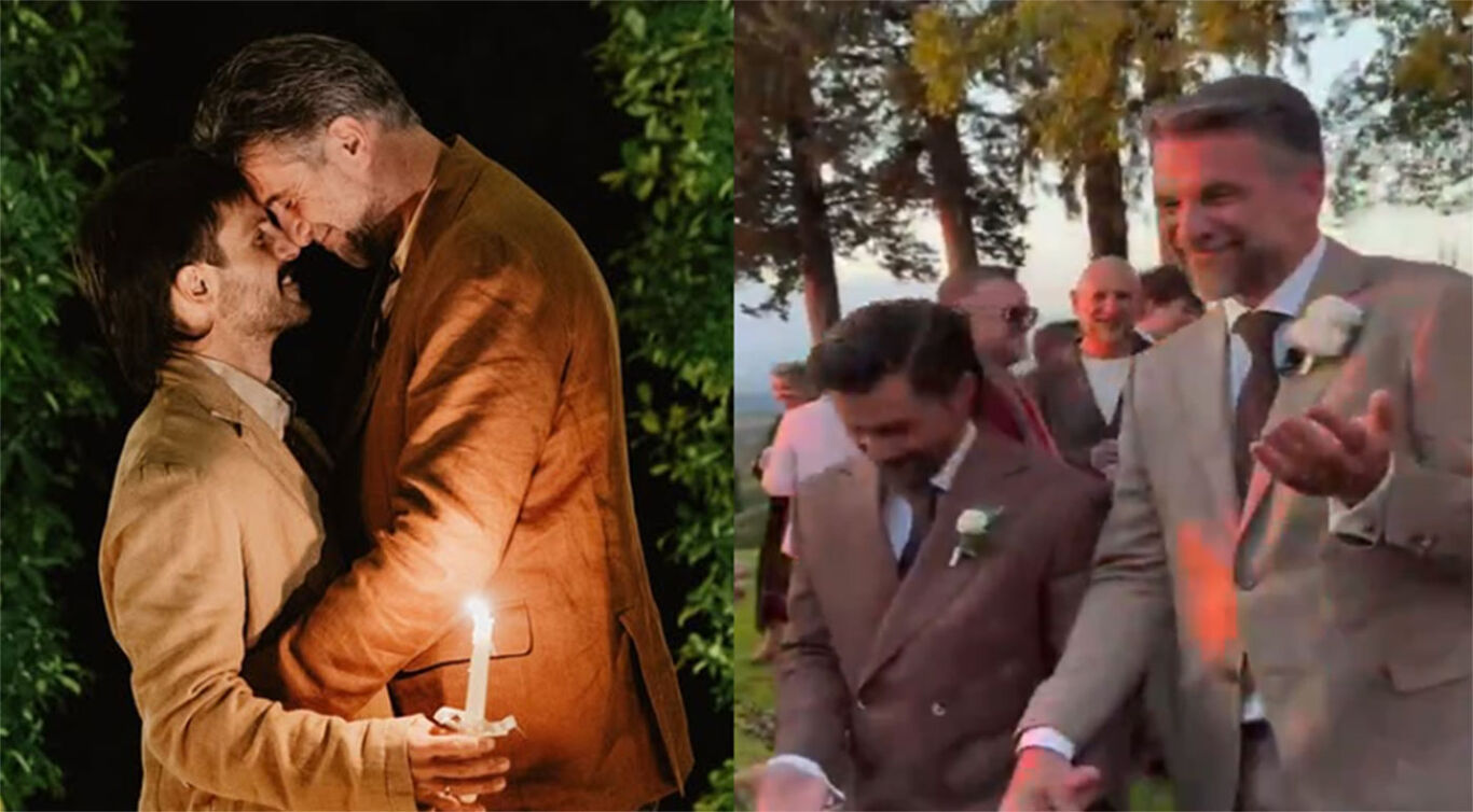Luca Calvani e Alessandro Franchini si sono sposati: anche alcuni ex gieffini presenti al matrimonio