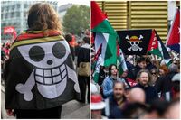 Teschio con cappello di paglia, perché il simbolo di 'One Piece' sbuca nei cortei per Gaza e Flotilla?