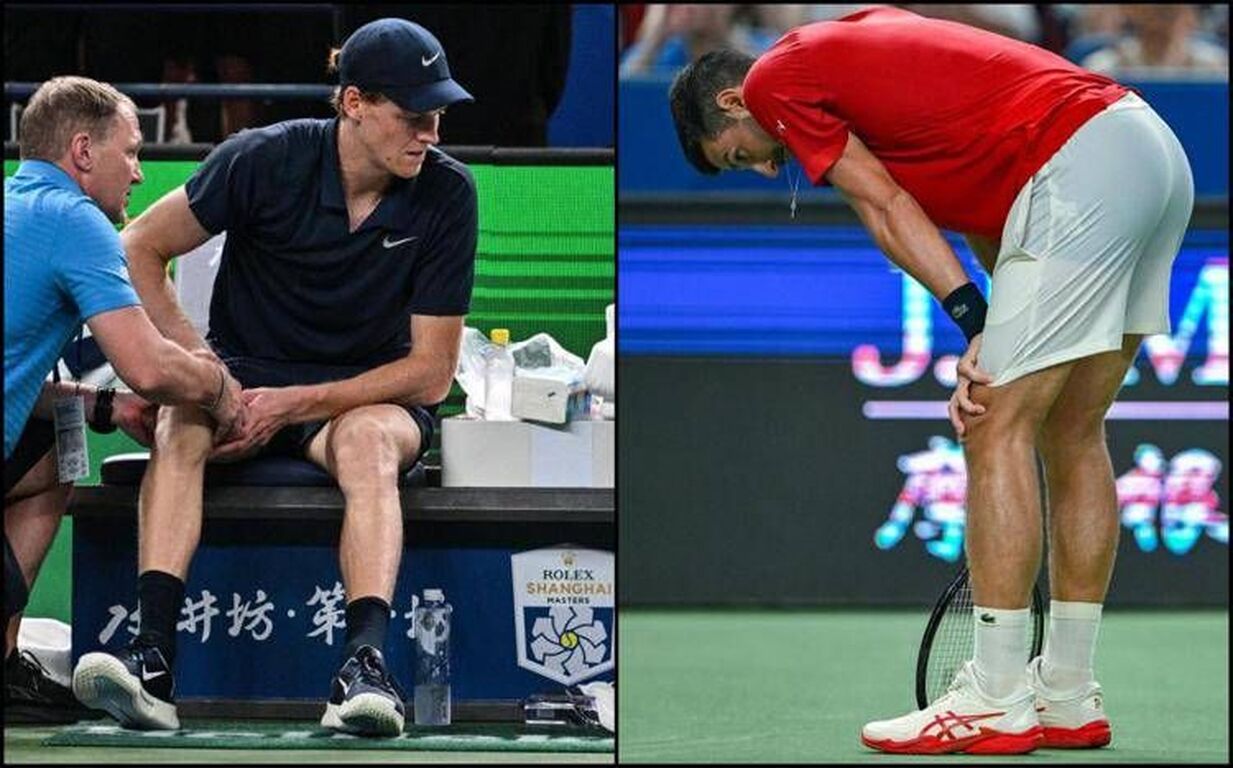 Sinner si ritira, Djokovic vomita in campo, per Musetti giocare è 'come fare la doccia'. Il caldo colpisce tutti a Shanghai