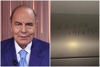 "Vespa infame", la scritta spuntata in un ascensore della Rai. Rossi: "Intimidazioni inaccettabili"