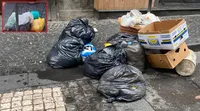 Torre Annunziata - Cumuli di rifiuti sul corso Umberto: inciviltà senza confini