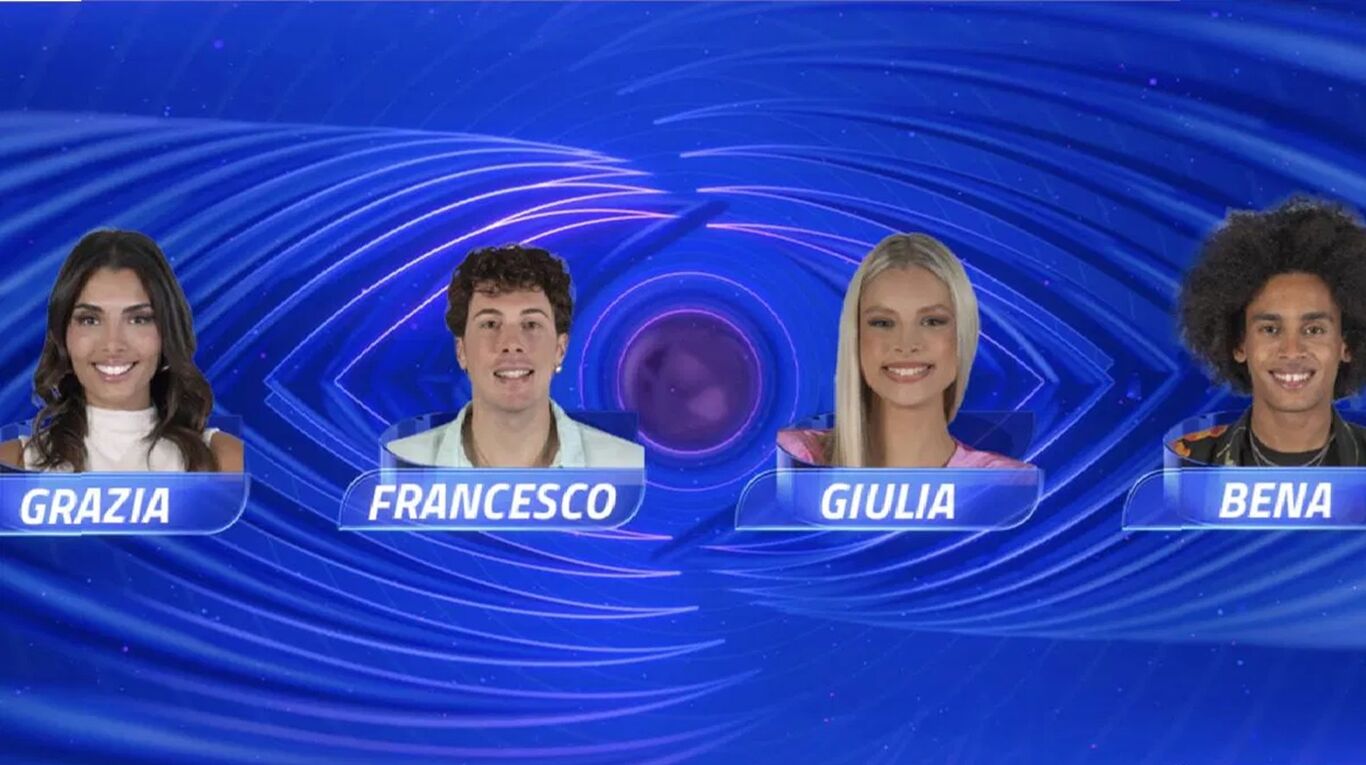 Grande Fratello: chi rischia l'eliminazione tra Bena, Giulia, Grazia e Francesco? Il risultato dei sondaggi