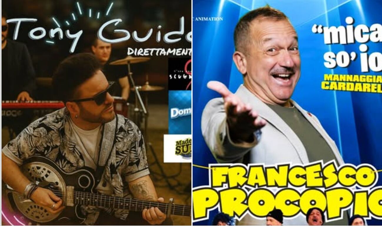 Torre Annunziata - Stasera spettacoli in piazza Cesaro con Tony Guido e Francesco Procopio