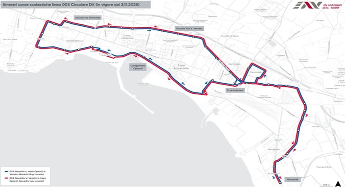 Una città più connessa: arriva la nuova linea EAV a Torre Annunziata