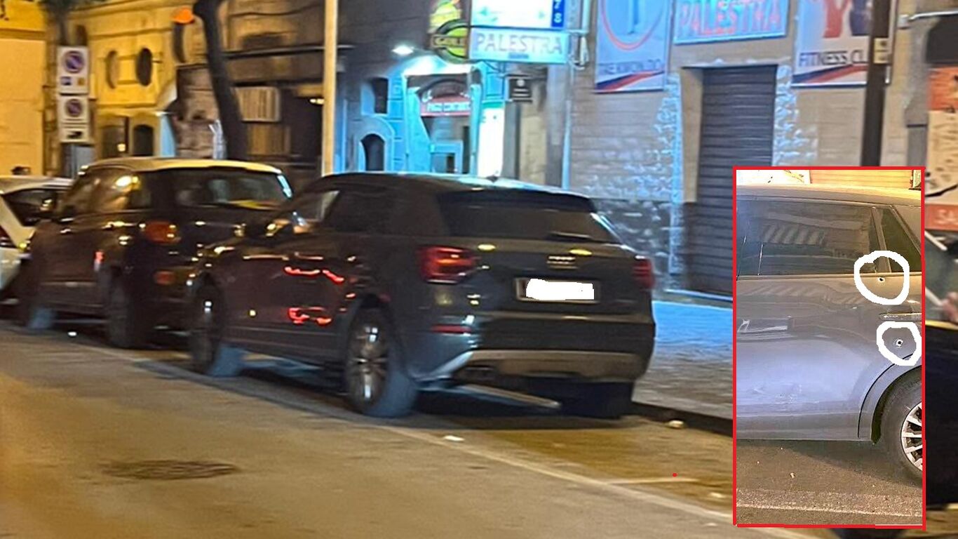 Torre Annunziata - Paura in corso Vittorio Emanuele III: colpi di pistola contro un'auto in sosta