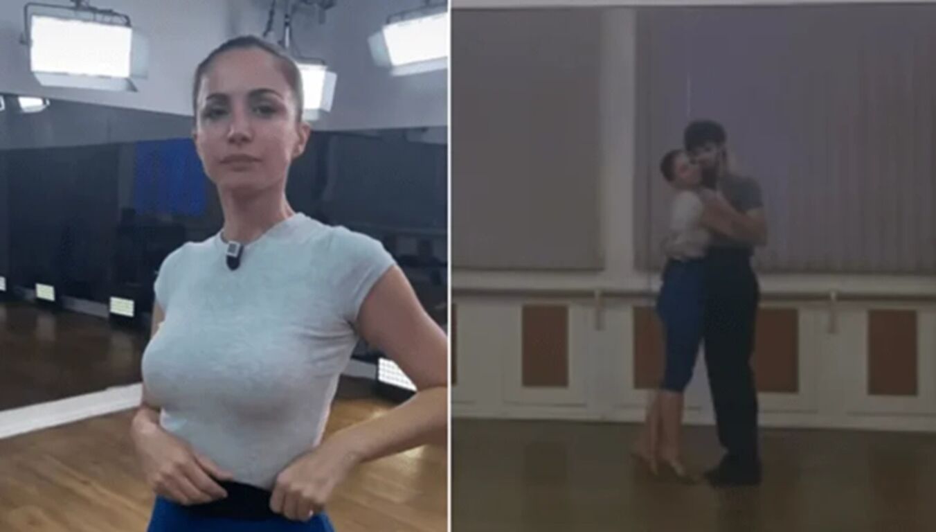 Ballando con le stelle, Andrea Delogu torna in sala prove: l'abbraccio con Nikita