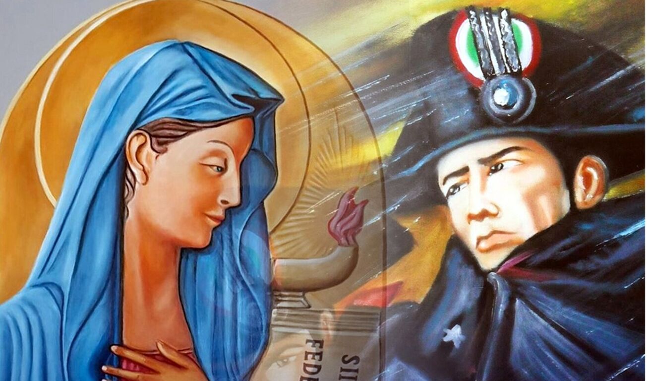 Napoli - Basilica di Santa Chiara: celebrazione della Virgo Fidelis