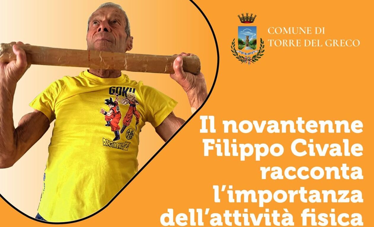 Torre del Greco ospita lo splendido novantenne Filippo Civale
