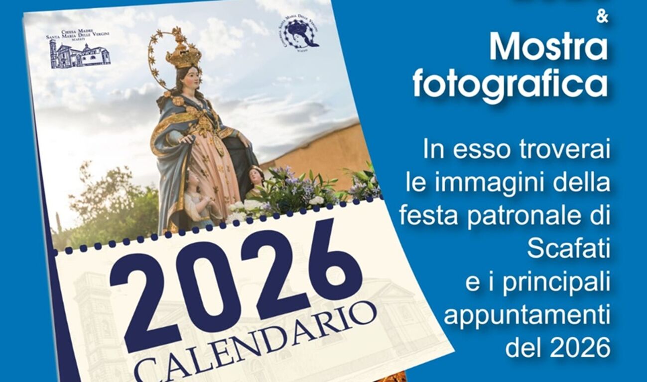 Scafati presenta il nuovo "Calendario di Santa Maria delle Vergini 2026"