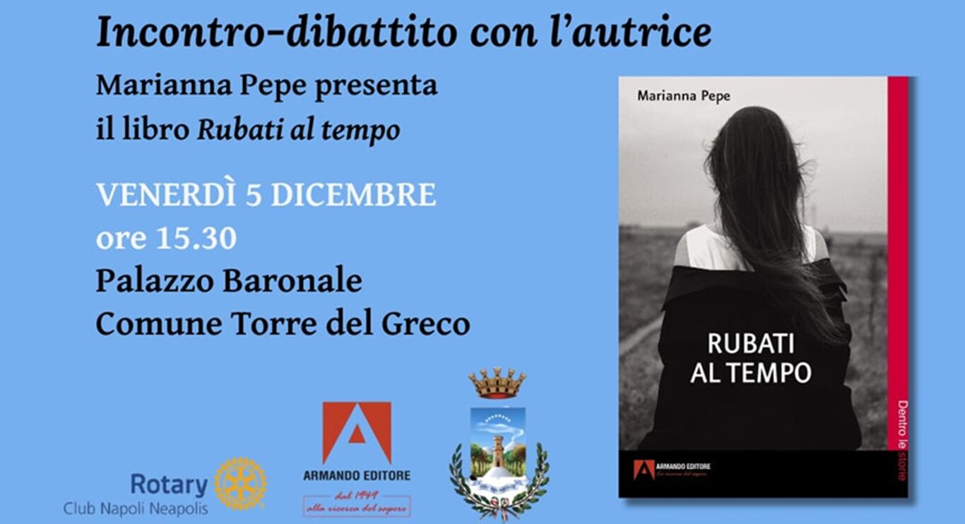 Torre del Greco - "Rubati nel tempo", il libro di Marianna Pepe