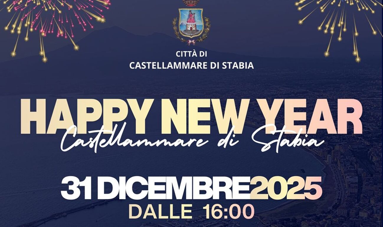 Castellammare di Stabia saluta il 2025 con un grande Drone Show sul lungomare