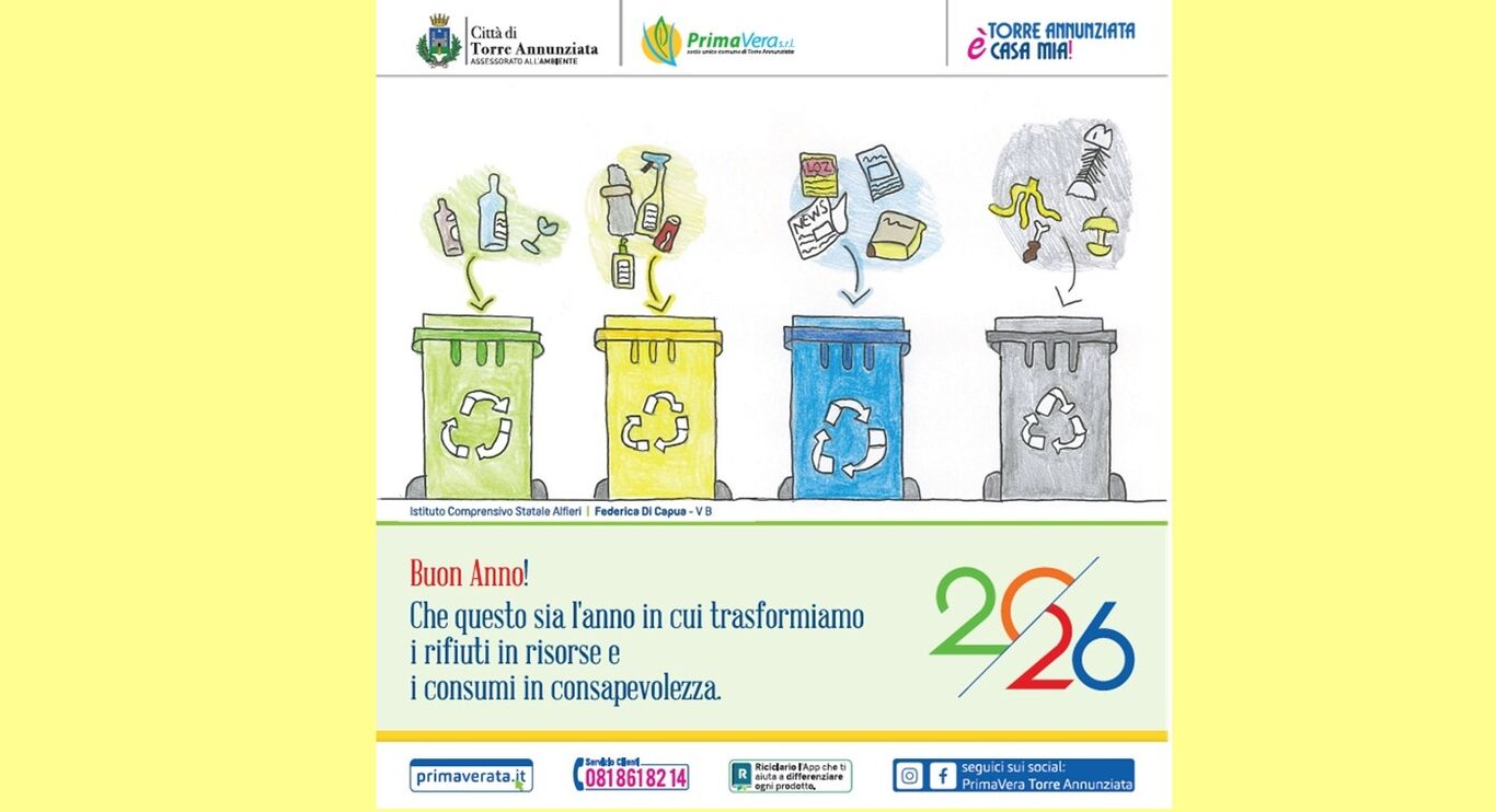 Eco-Calendario 2026, giovedì la presentazione a Torre Annunziata: protagonisti gli studenti