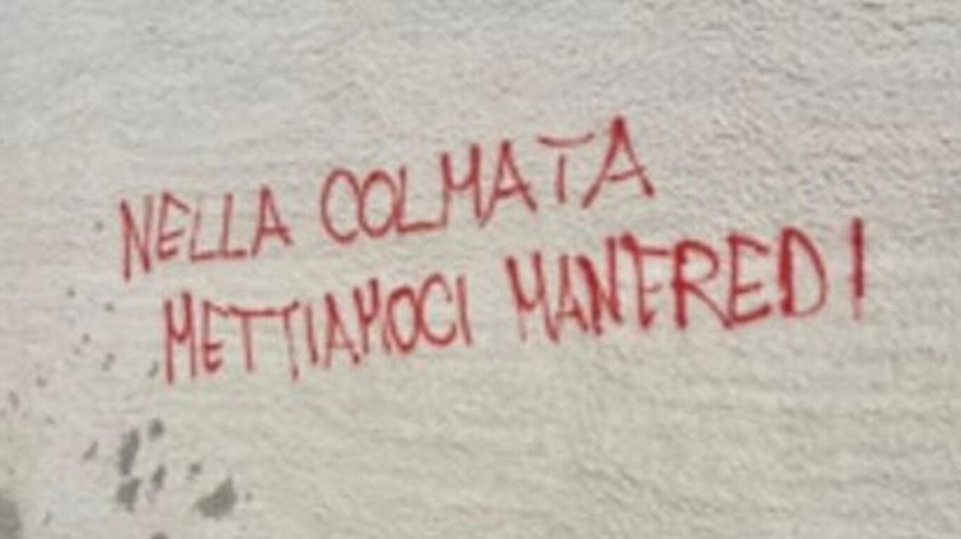 Scritta contro Manfredi, la solidarietà di Cuccurullo e Vicinanza