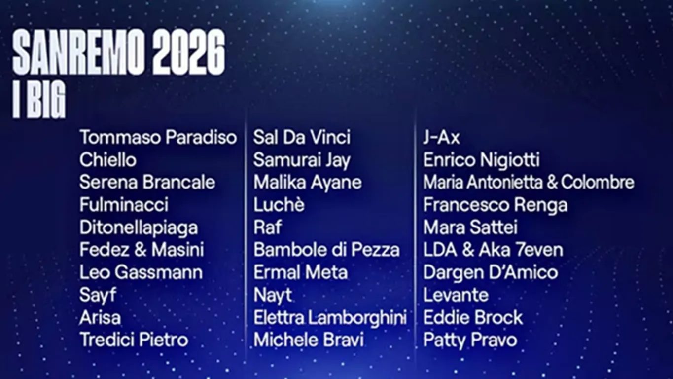 Sanremo 2026: i dieci brani più ascoltati su Spotify, Amazon Music e iTunes