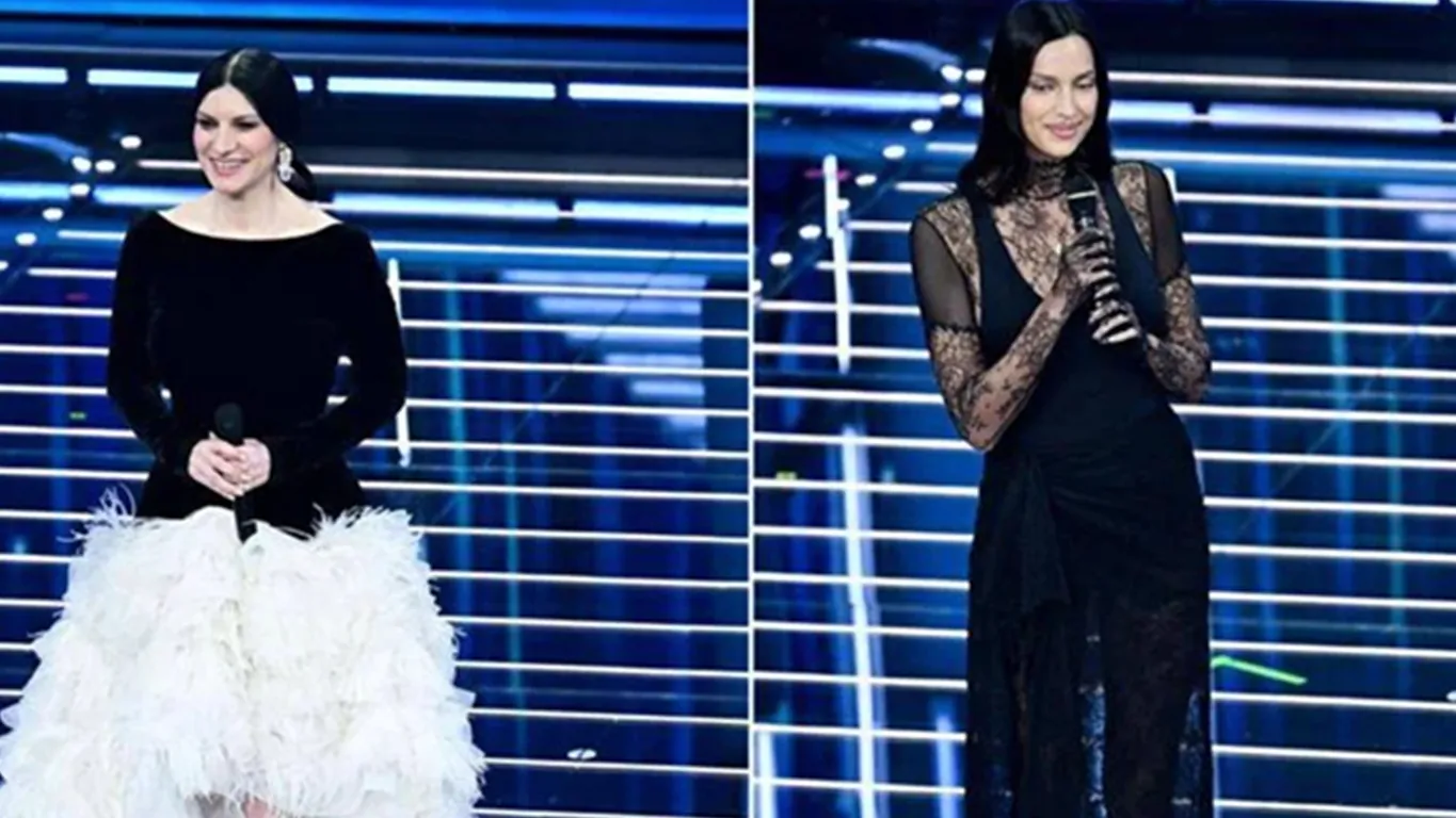 Sanremo, Pausini cigno nero e Irina odalisca: le pagelle ai look della terza serata