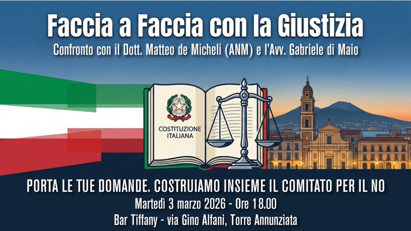Faccia a faccia con la Giustizia: Torre Annunziata si mobilita per il NO al referendum