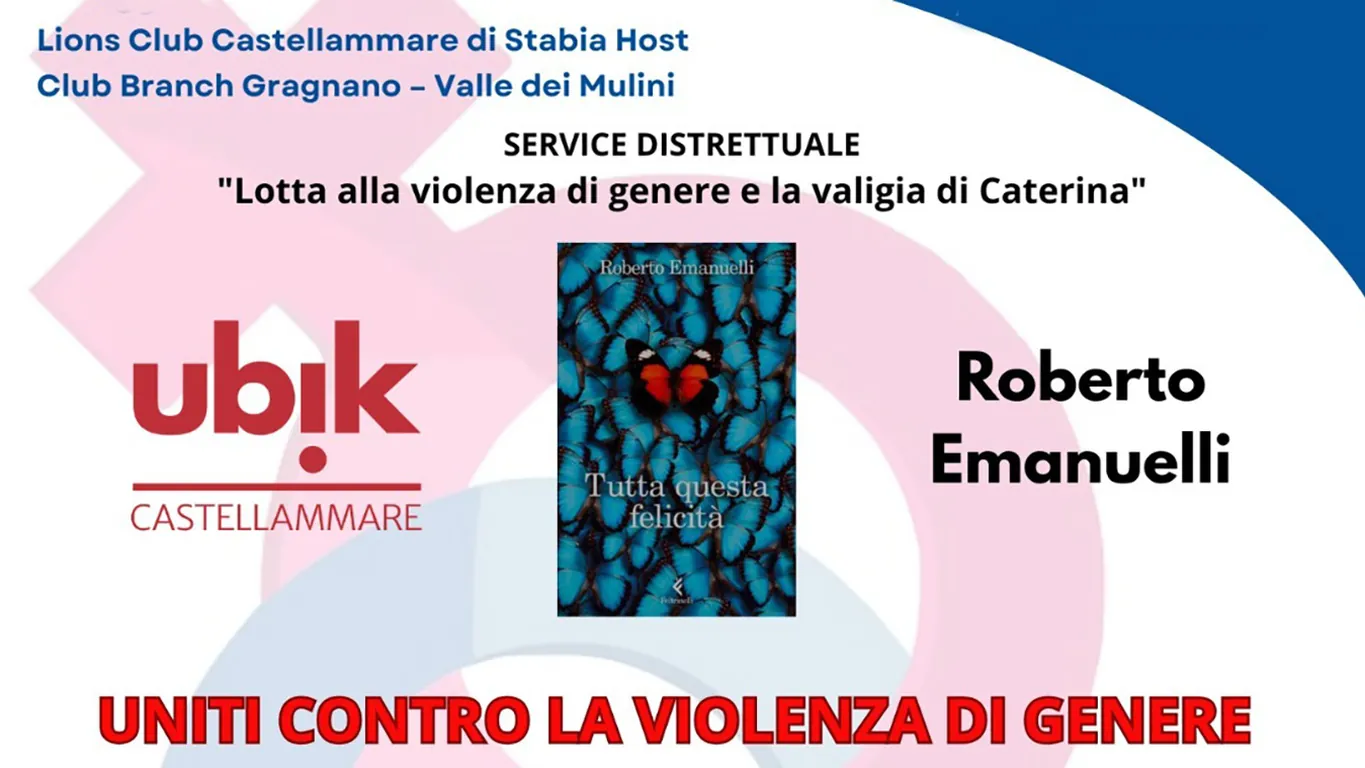 Lions Club Castellammare Host e Club Branch Gragnano: “Uniti contro la Violenza di Genere”