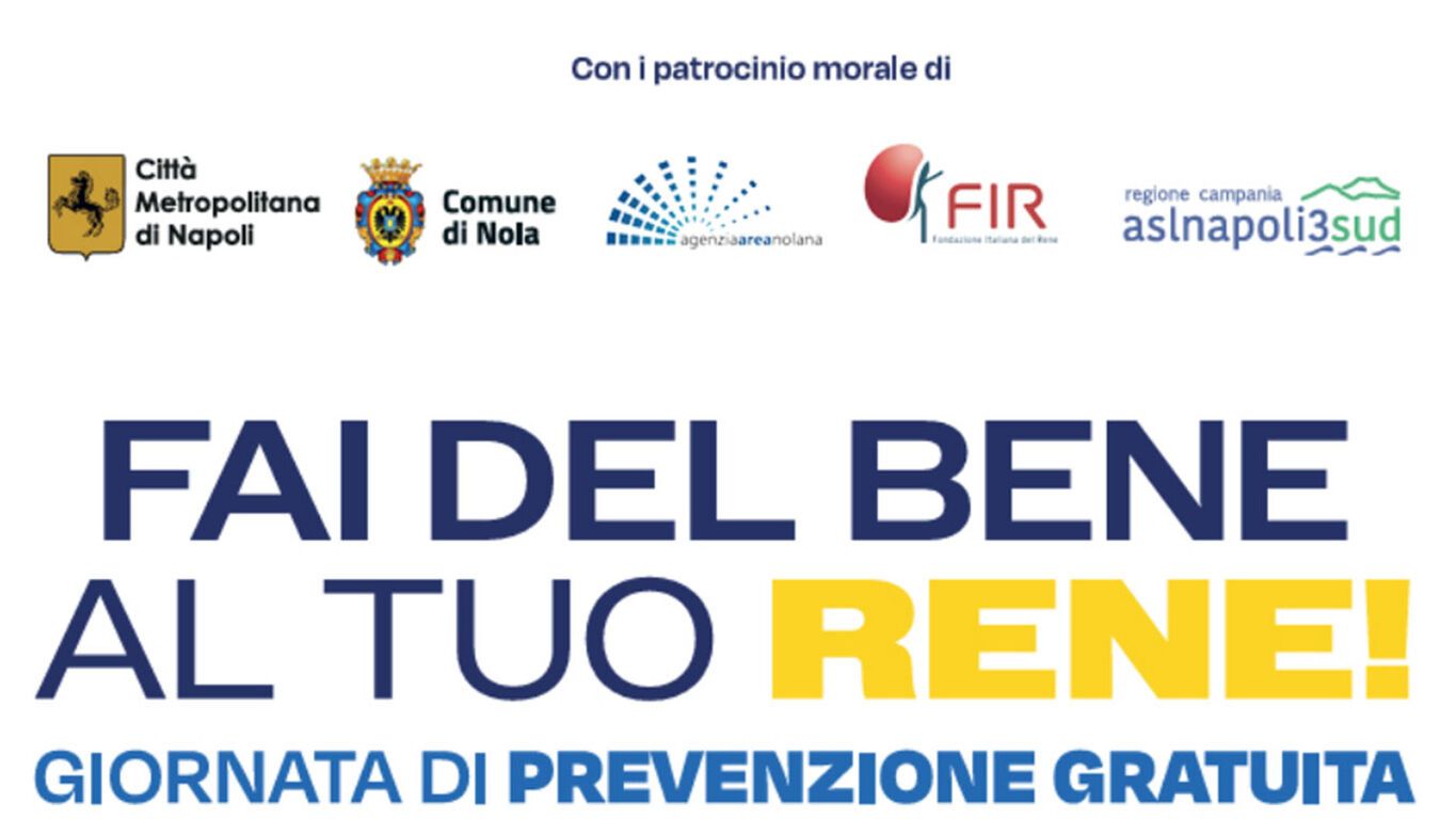 Fai del bene al tuo rene: screening gratuiti al Vulcano Buono