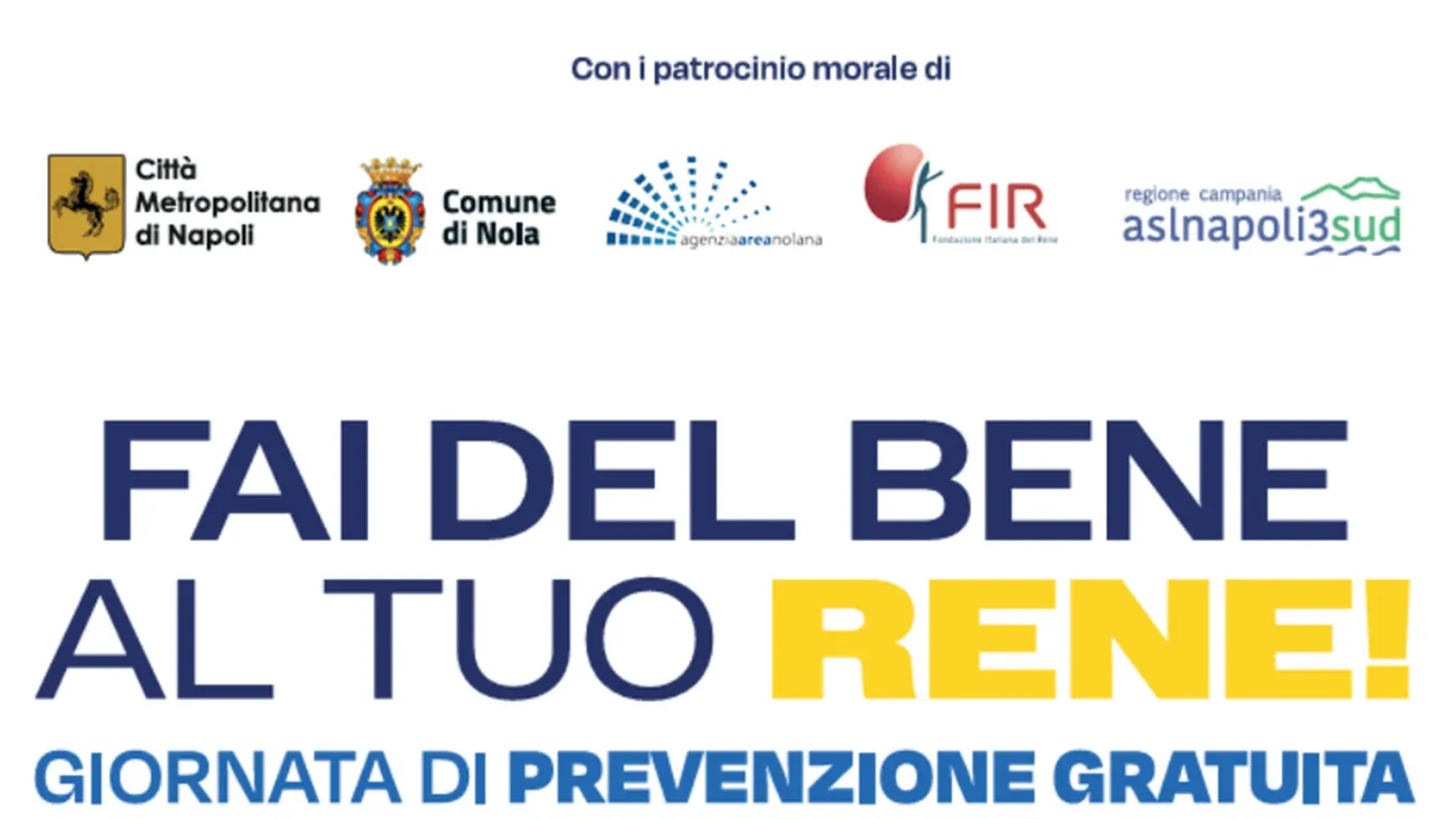 Fai del bene al tuo rene: screening gratuiti al Vulcano Buono