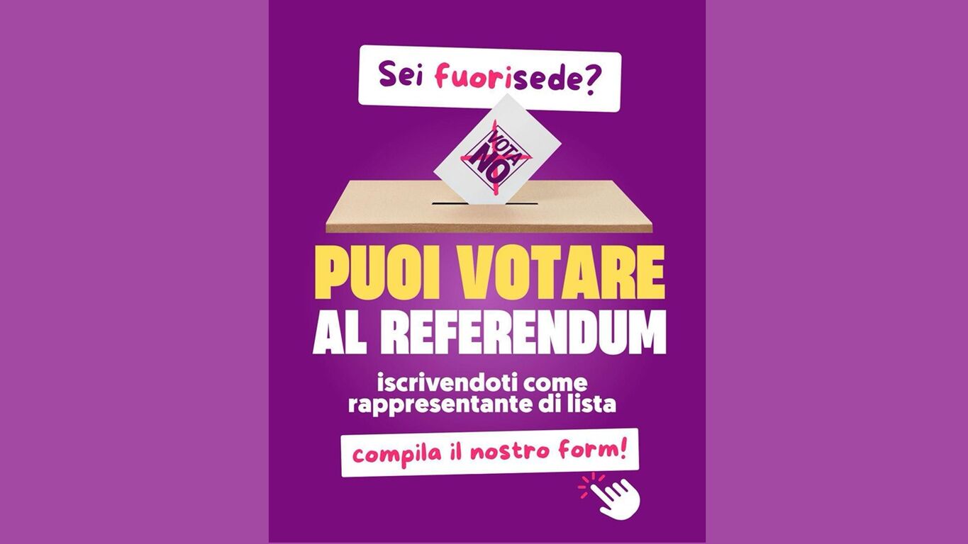 Vivi fuori sede e vuoi votare? Diventa rappresentante di lista al Referendum del 22 e 23 marzo
