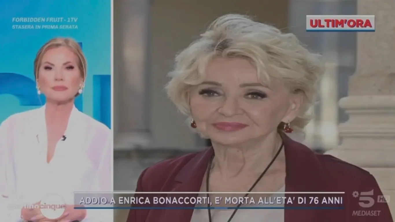 Federica Panicucci annuncia la morte di Enrica Bonaccorti a Mattino Cinque: "Sono scossa, ora è difficile parlare"