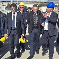 Torre Annunziata, visita al cantiere Gaia Florum, il più grande polo florovivaistico del Centro-Sud