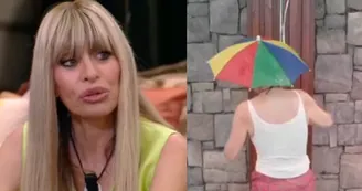 Alessandra Mussolini sorprende al Grande Fratello Vip: la doccia con l'ombrellino fa il giro del web