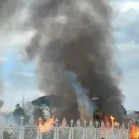 Trecase, incendio devasta l'ex ristorante Villa Antica Le Dune