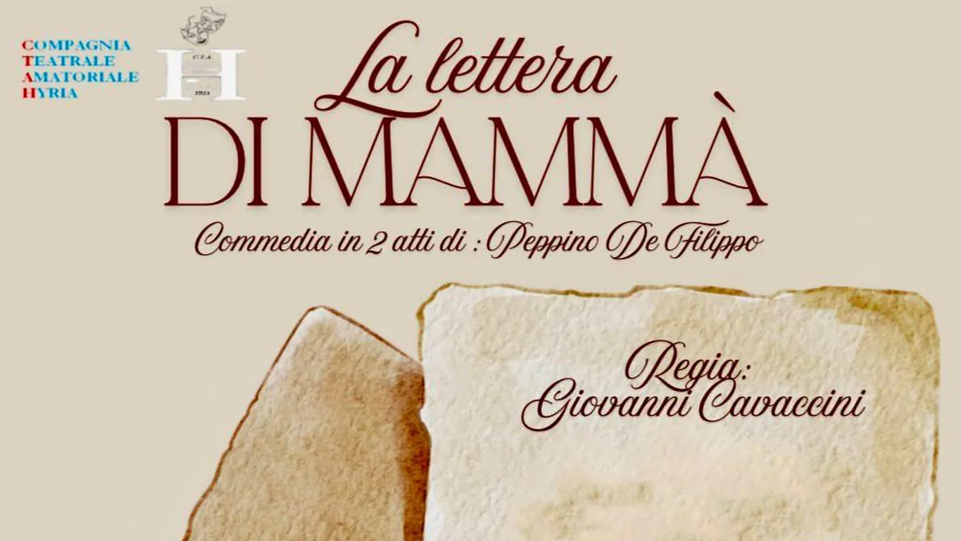 Torre Annunziata – Al Teatro San Francesco la commedia “La lettera di mammà” di Peppino De Filippo