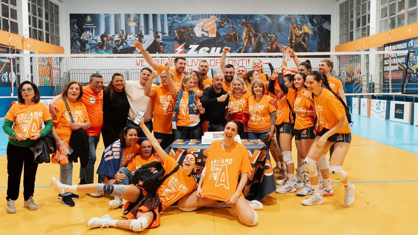 Impresa Vesuvio Oplonti, la squadra di volley vola in Serie A: battuta la Triestina