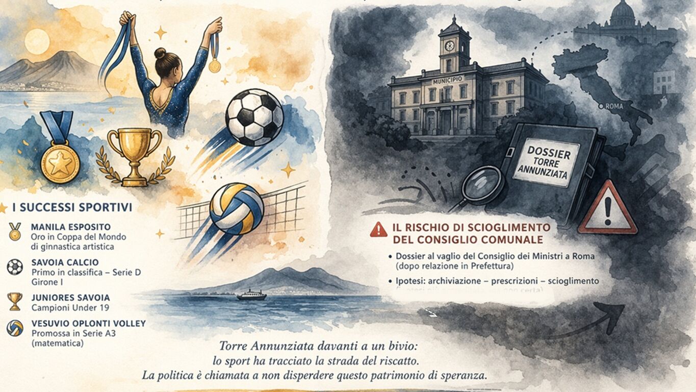 Torre Annunziata tra orgoglio sportivo e incognite politiche: il futuro si decide a Roma