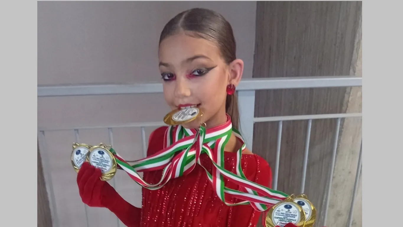 Torre Annunziata, Liliana Prete, 8 anni e già campionessa italiana di danze latino americane